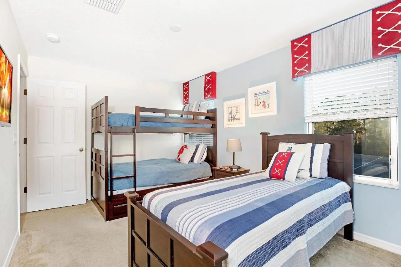 Spacious 6-Bedroom Getaway With Game Room, Private Spa & Sunny Pool Deck In Premier Resort Setting Davenport Villa
